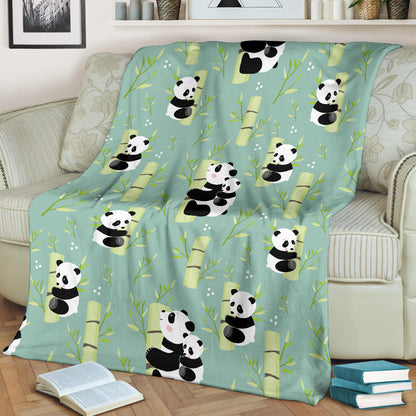 Panda Pattern Print Design A03 Premium Blanket