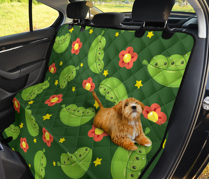 Peas Pattern Print Design A01 Rear Dog Car Seat Cover Hammock