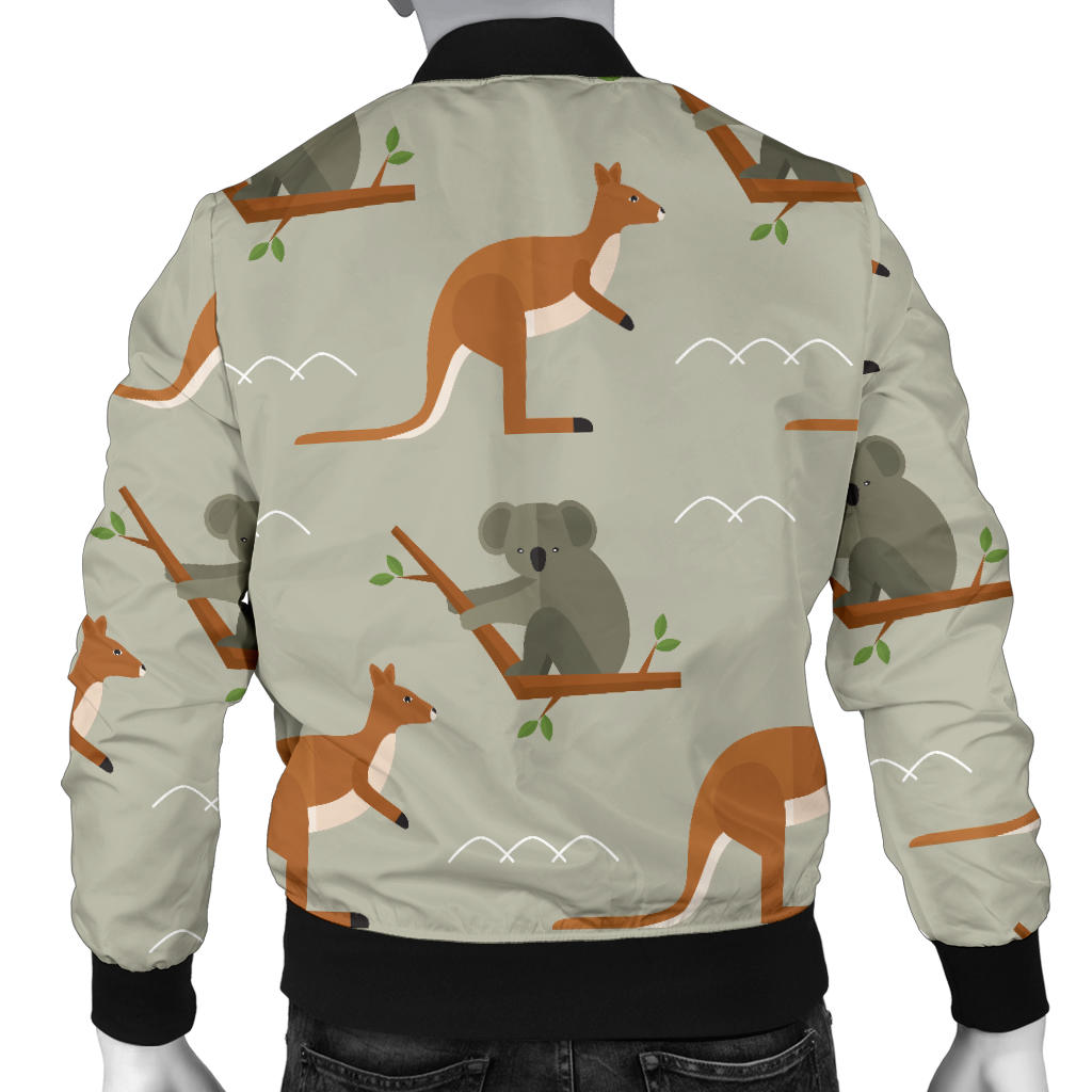 Koala Pattern Print Design 03 Men Bomber Jacket