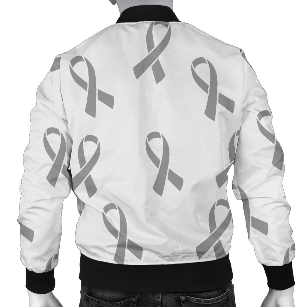 Brain cancer Pattern Print Design 01 Men Bomber Jacket