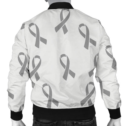 Brain cancer Pattern Print Design 01 Men Bomber Jacket