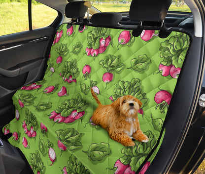 Radish Pattern Print Design A05 Rear Dog Car Seat Cover Hammock