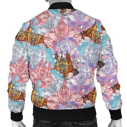 Christian Pattern Print Design 03 Men Bomber Jacket