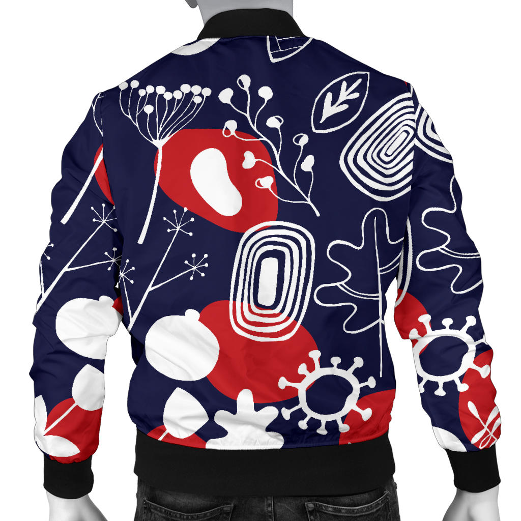Nordic Pattern Print Design A02 Men Bomber Jacket