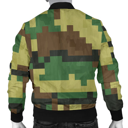ACU Army Digital Pattern Print Design 02 Men Bomber Jacket