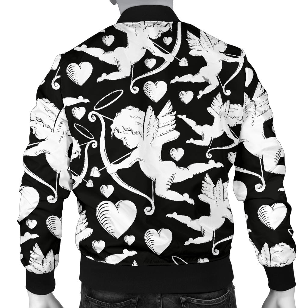 Cupid Pattern Print Design 04 Men Bomber Jacket