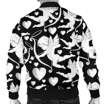 Cupid Pattern Print Design 04 Men Bomber Jacket