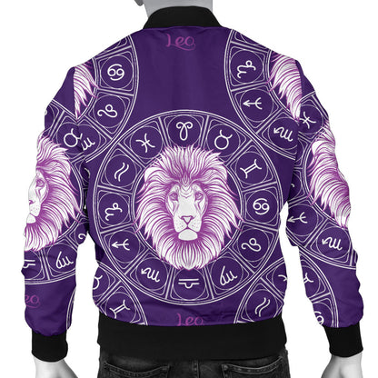 Leo Pattern Print Design 04 Men Bomber Jacket