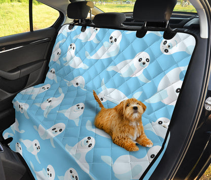 Sea Lion Cute Pattern Print Design 03 Rear Dog Car Seat Cover Hammock