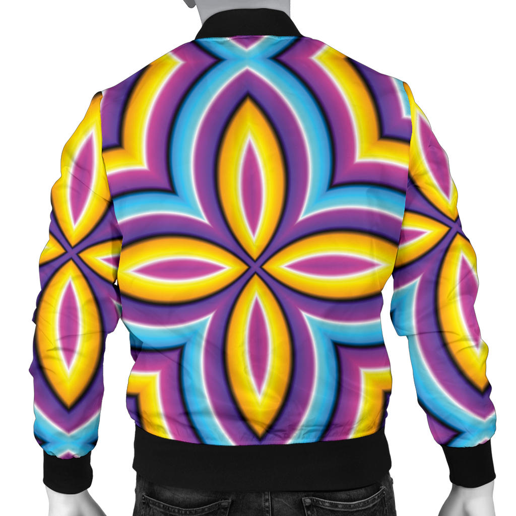 Optical illusion Pattern Print Design A03 Men Bomber Jacket