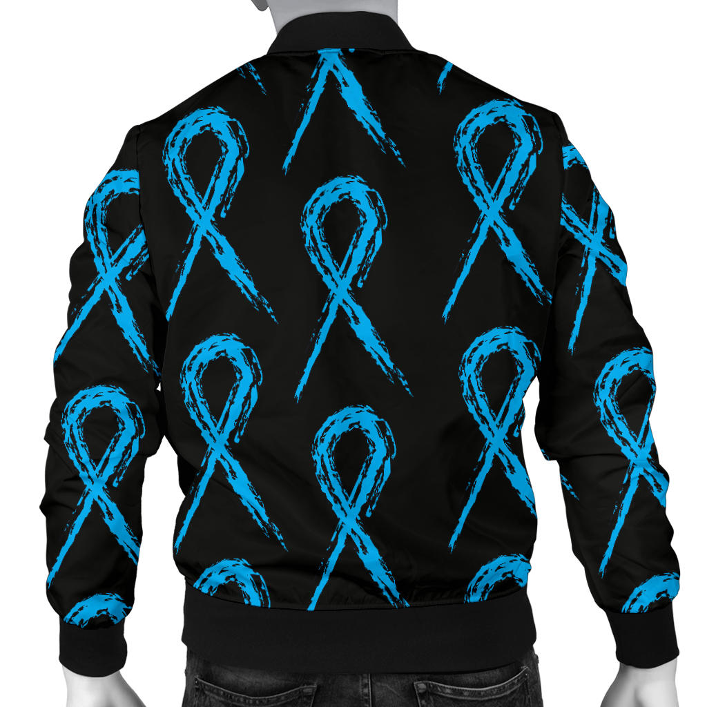 Prostate cancer Pattern Print Design A02 Men Bomber Jacket