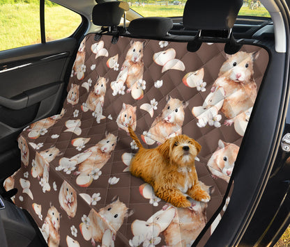 Hamster Pattern Print Design 03 Rear Dog Car Seat Cover Hammock