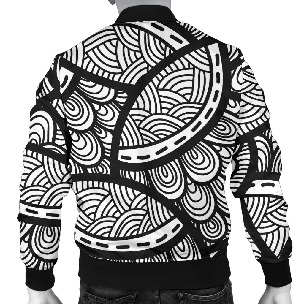 Polynesian Pattern Print Design A01 Men Bomber Jacket