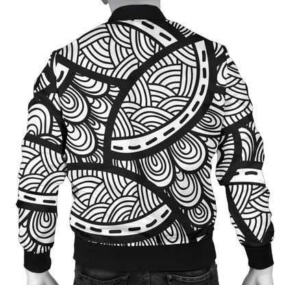 Polynesian Pattern Print Design A01 Men Bomber Jacket