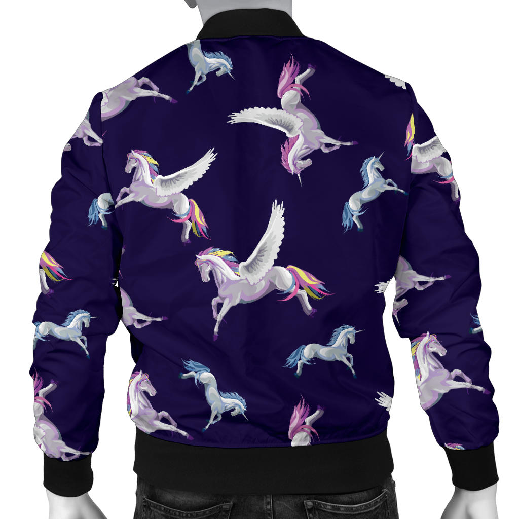 Pegasus Pattern Print Design 02 Men Bomber Jacket