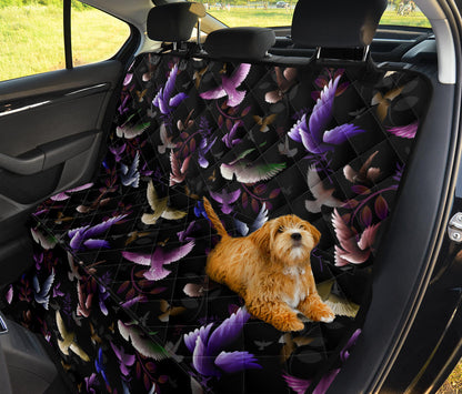 Pigeon Pattern Print Design 01 Rear Dog Car Seat Cover Hammock