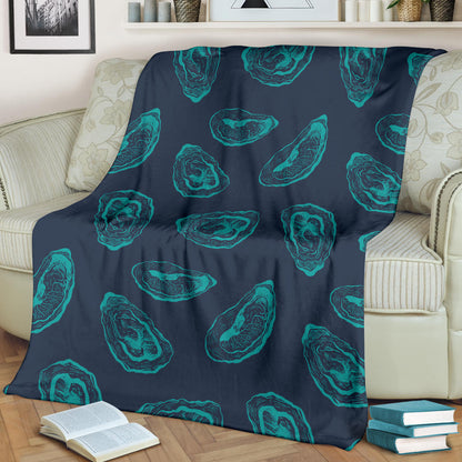 Oyster Pattern Print Design 01 Premium Blanket