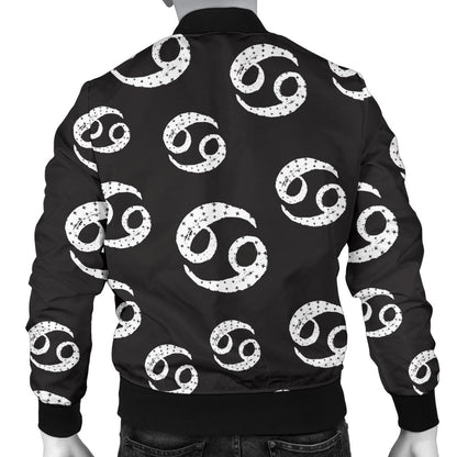 Cancer Zodiac Pattern Print Design 02 Men Bomber Jacket