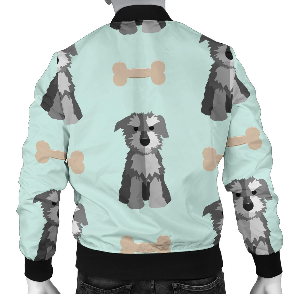Schnauzers Pattern Print Design A03 Men Bomber Jacket