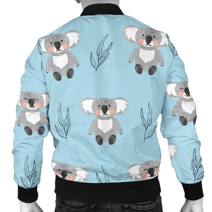 Koala Pattern Print Design 01 Men Bomber Jacket