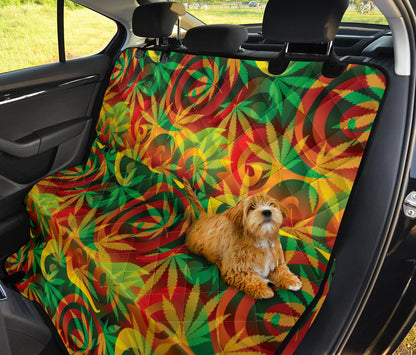 Rastafarian Pattern Print Design A01 Rear Dog Car Seat Cover Hammock