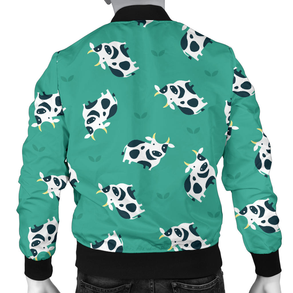 Cow Pattern Print Design 03 Men Bomber Jacket