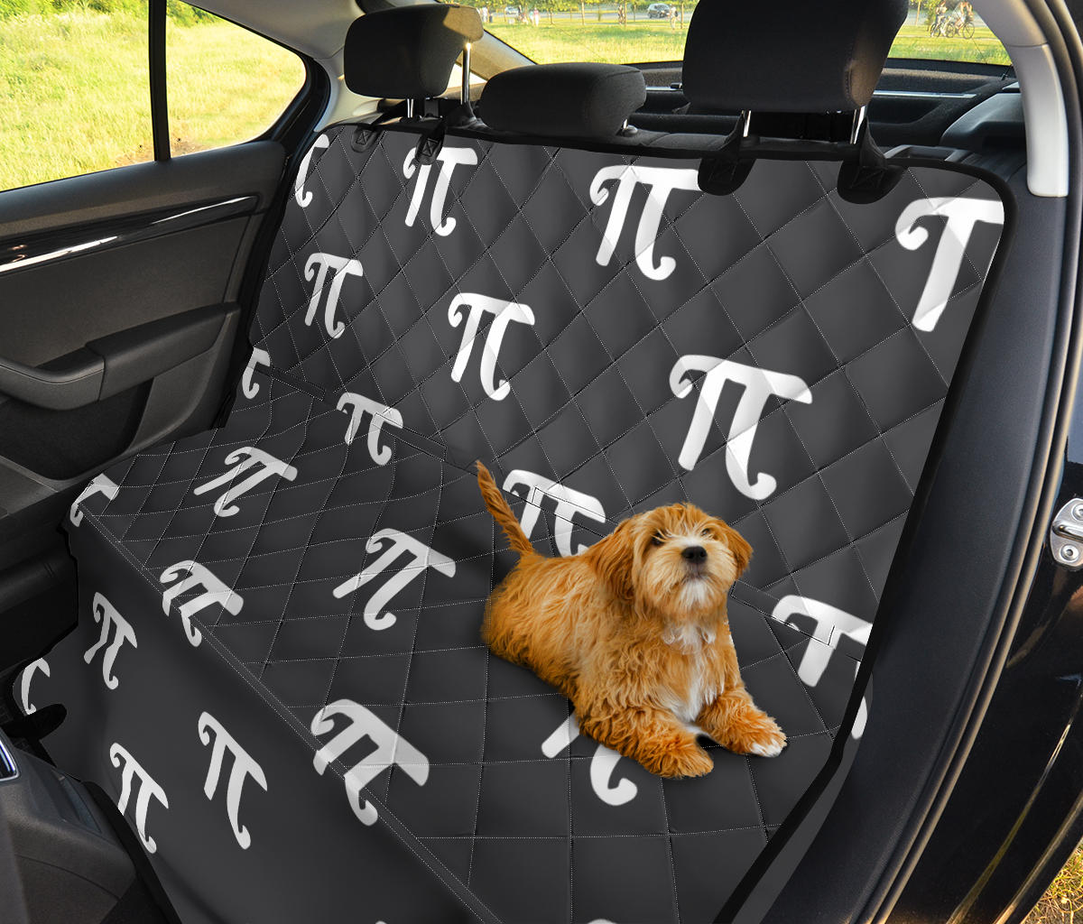 Pi Day Pattern Print Design A01 Rear Dog Car Seat Cover Hammock