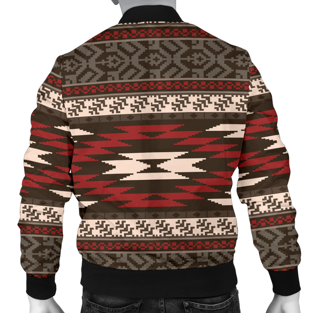 Native Pattern Print Design A03 Men Bomber Jacket