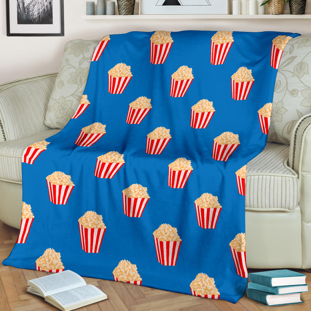 Popcorn Pattern Print Design A04 Premium Blanket