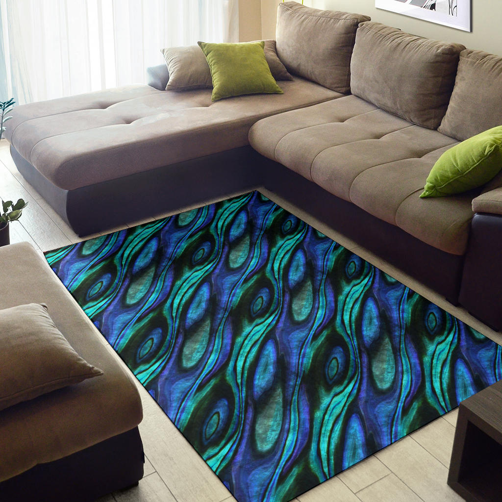 Abalone Pattern Print Design 03 Area Rug