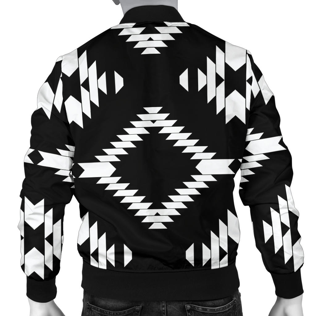 Native Pattern Print Design A04 Men Bomber Jacket
