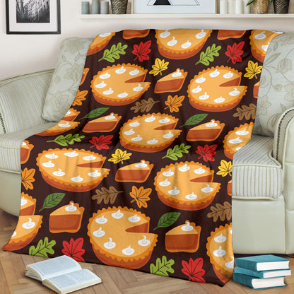 Pie Pattern Print Design A03 Premium Blanket