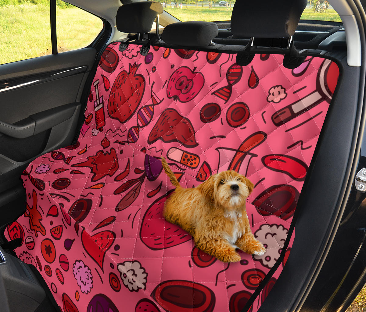 Phlebotomist Pattern Print Design A01 Rear Dog Car Seat Cover Hammock