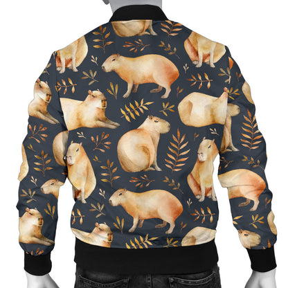 Capybara Pattern Print Design 02 Men Bomber Jacket