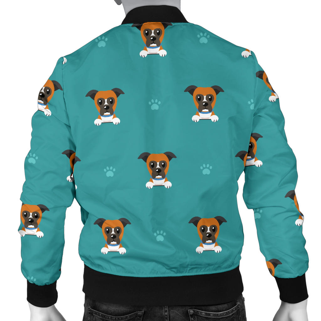 Boxers Pattern Print Design 03 Men Bomber Jacket