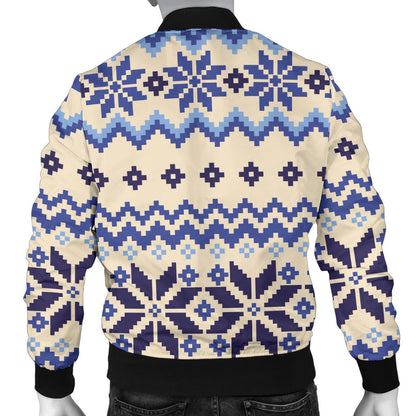 Nordic Pattern Print Design A03 Men Bomber Jacket