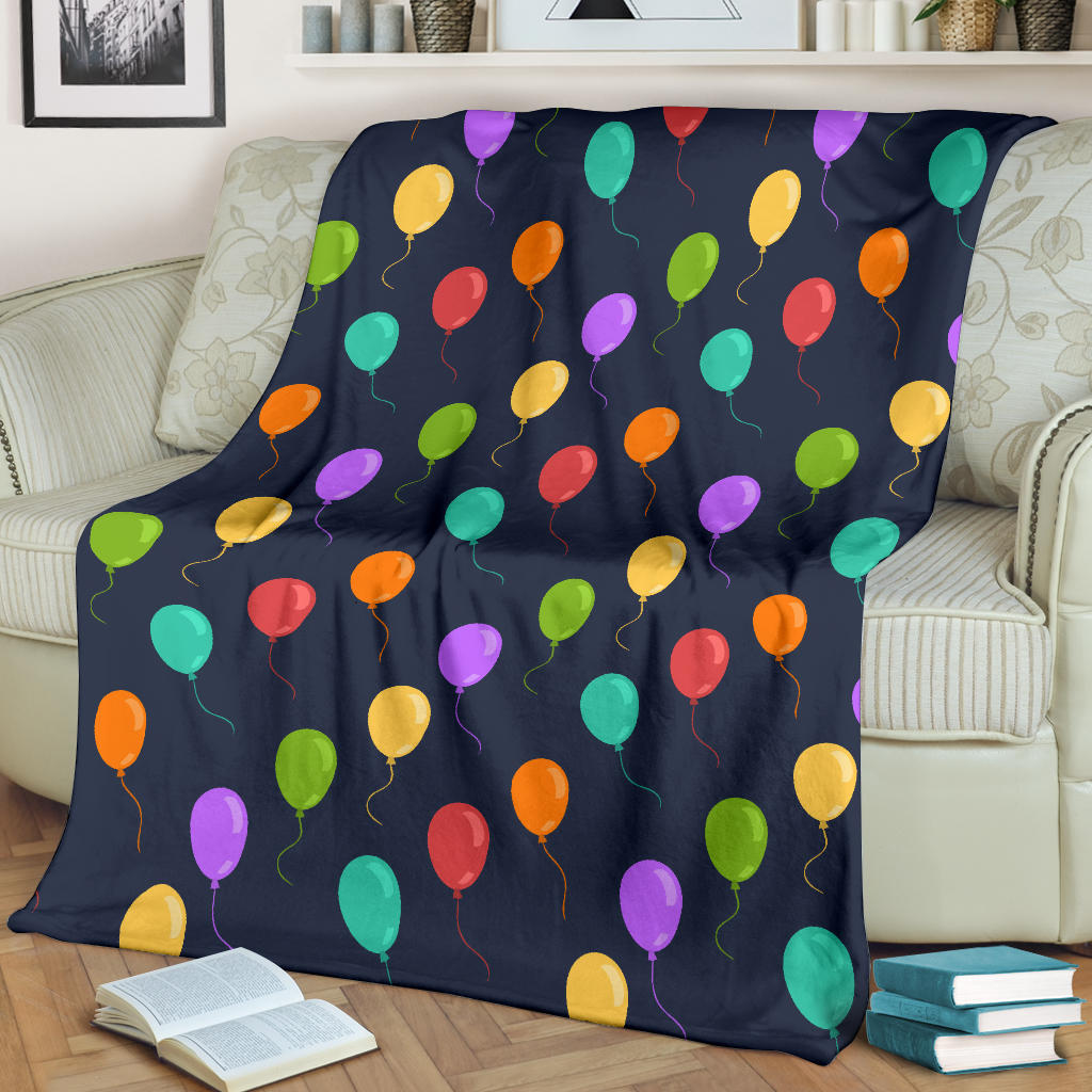 Ballon Colorful Pattern Print Design 03 Premium Blanket