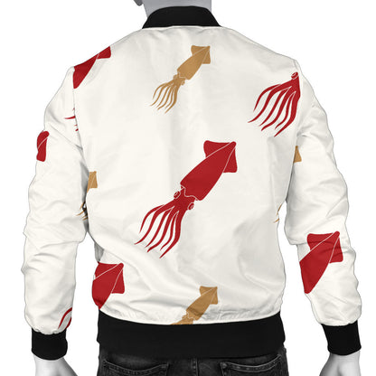 Giant Squid Pattern Print Design 01 Men Bomber Jacket
