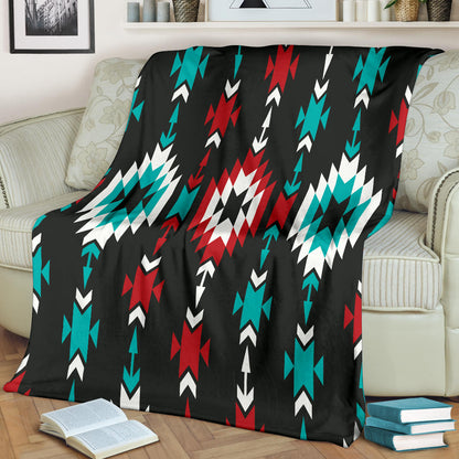 Native Pattern Print Design A08 Premium Blanket