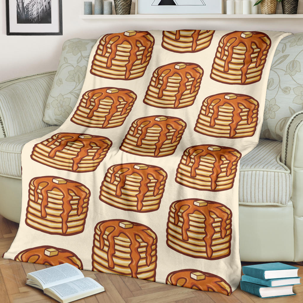 Pancake Pattern Print Design A02 Premium Blanket