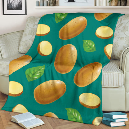 Potato Pattern Print Design A04 Premium Blanket
