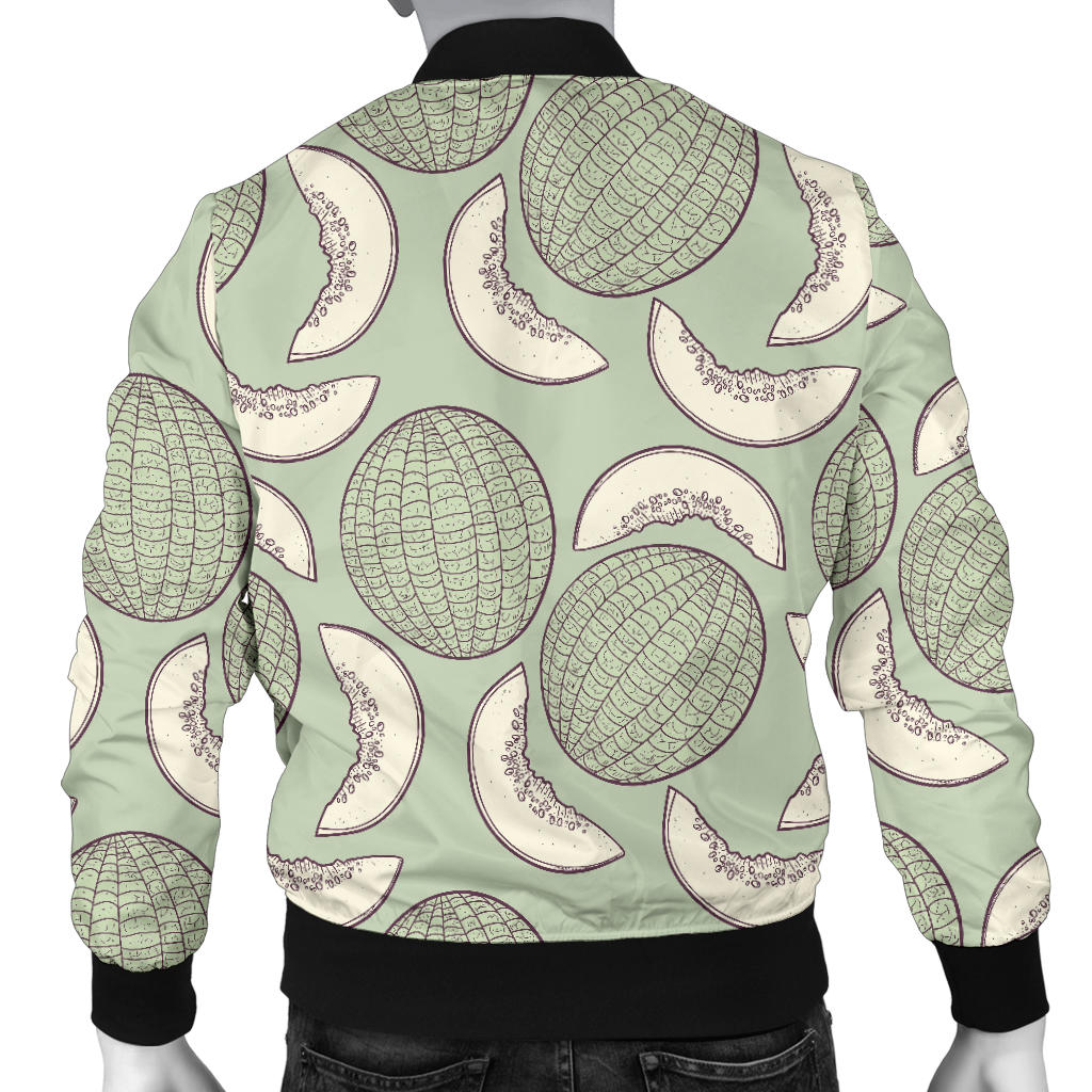 Cantaloupe Pattern Print Design 01 Men Bomber Jacket