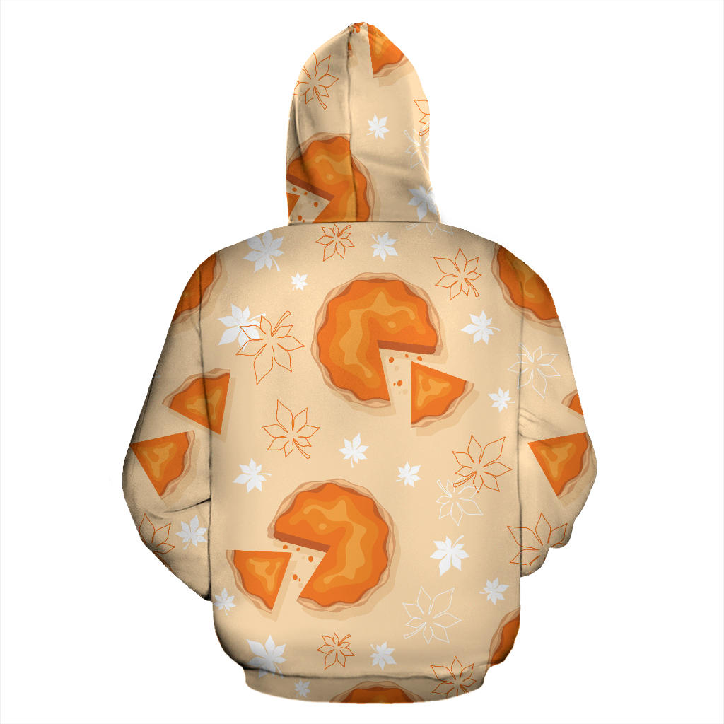 Pie Pattern Print Design A01 Pullover Hoodie