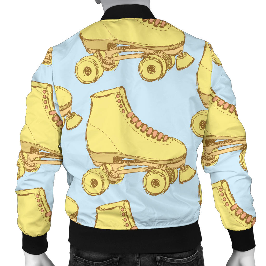 Roller skate Pattern Print Design A03 Men Bomber Jacket