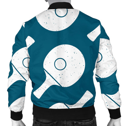 Ping Pong Pattern Print Design A02 Men Bomber Jacket
