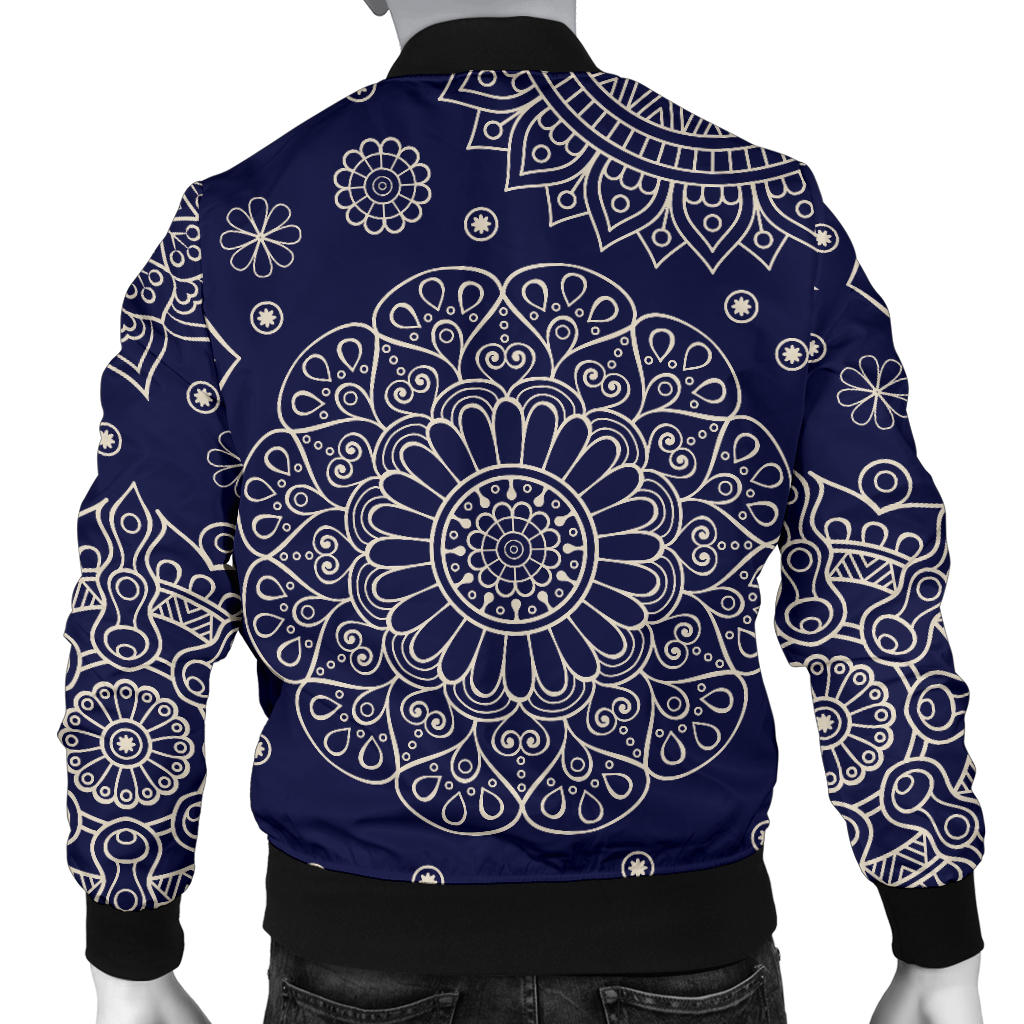 Mandala Pattern Print Design 02 Men Bomber Jacket