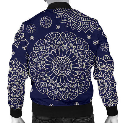 Mandala Pattern Print Design 02 Men Bomber Jacket
