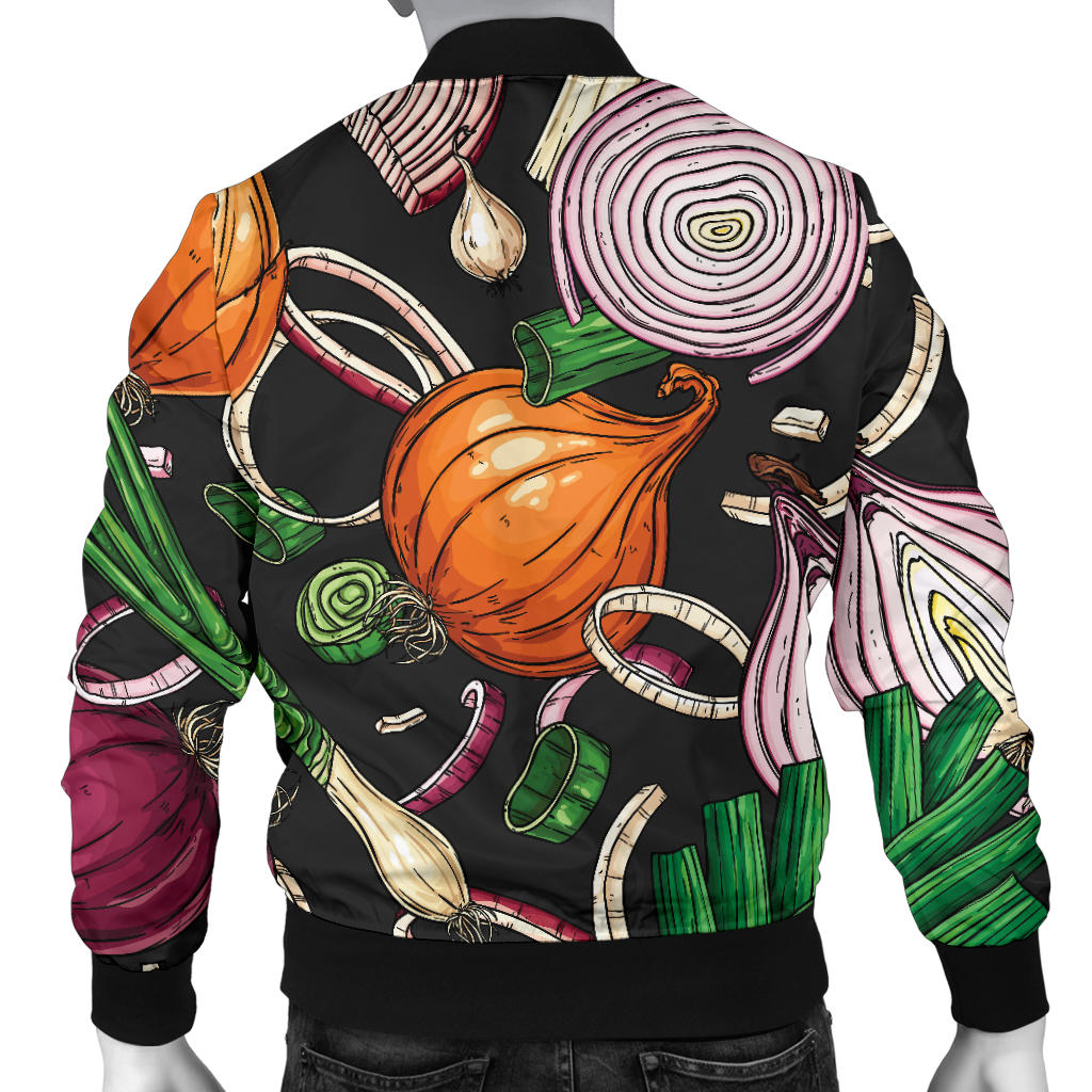 Onion Pattern Print Design A03 Men Bomber Jacket