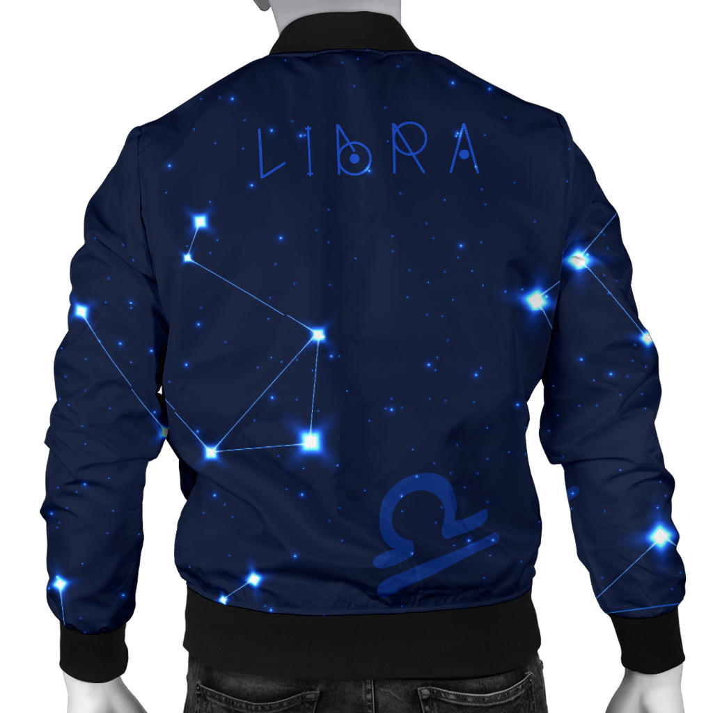 Libra Pattern Print Design 04 Men Bomber Jacket