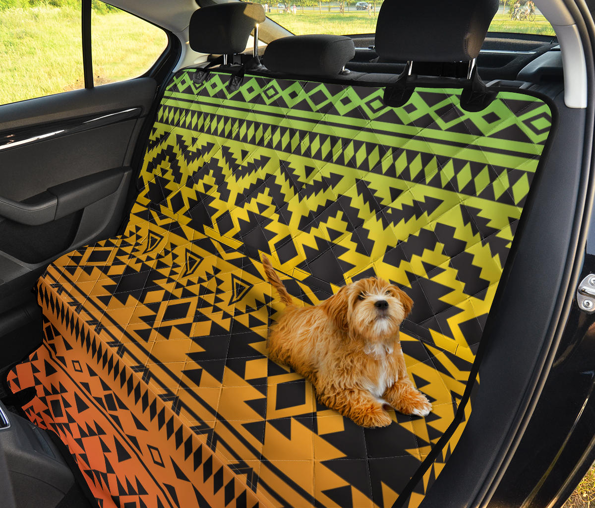 Rastafarian Pattern Print Design A04 Rear Dog Car Seat Cover Hammock